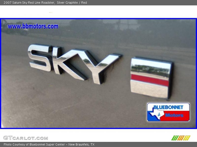 Silver Graphite / Red 2007 Saturn Sky Red Line Roadster