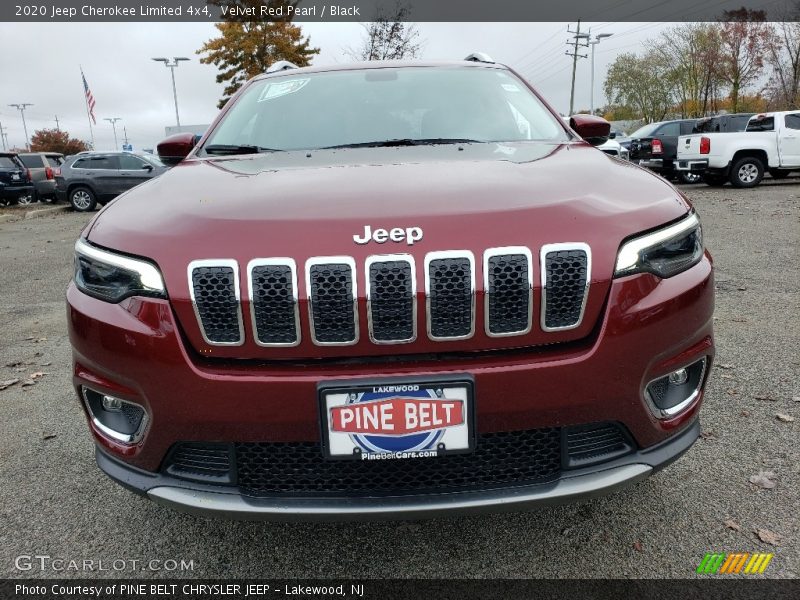 Velvet Red Pearl / Black 2020 Jeep Cherokee Limited 4x4