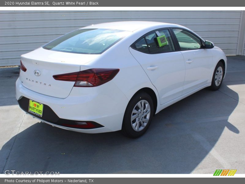 Quartz White Pearl / Black 2020 Hyundai Elantra SE