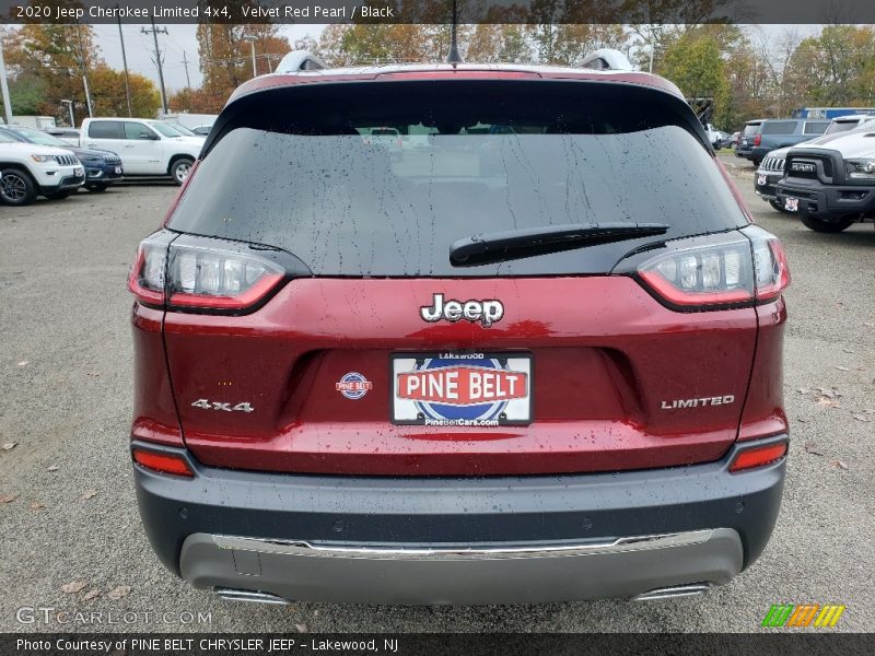 Velvet Red Pearl / Black 2020 Jeep Cherokee Limited 4x4