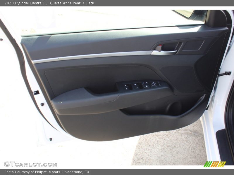 Quartz White Pearl / Black 2020 Hyundai Elantra SE