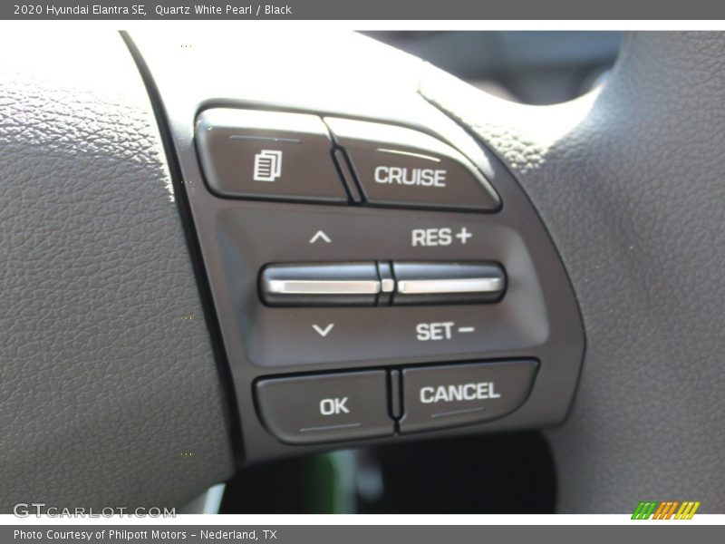 Quartz White Pearl / Black 2020 Hyundai Elantra SE