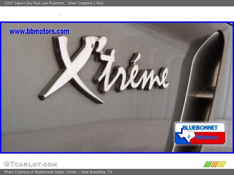 Silver Graphite / Red 2007 Saturn Sky Red Line Roadster