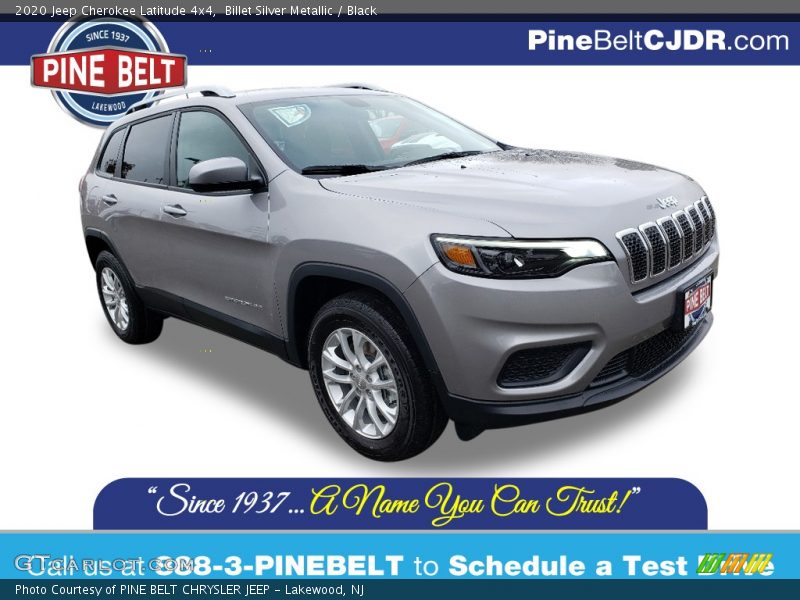 Billet Silver Metallic / Black 2020 Jeep Cherokee Latitude 4x4