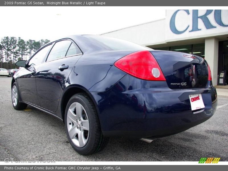 Midnight Blue Metallic / Light Taupe 2009 Pontiac G6 Sedan