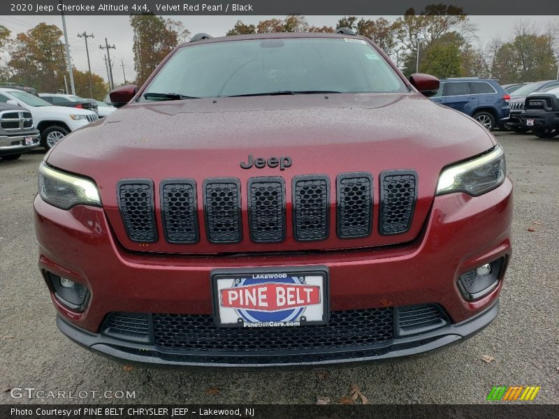 Velvet Red Pearl / Black 2020 Jeep Cherokee Altitude 4x4