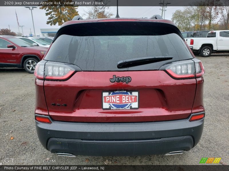 Velvet Red Pearl / Black 2020 Jeep Cherokee Altitude 4x4