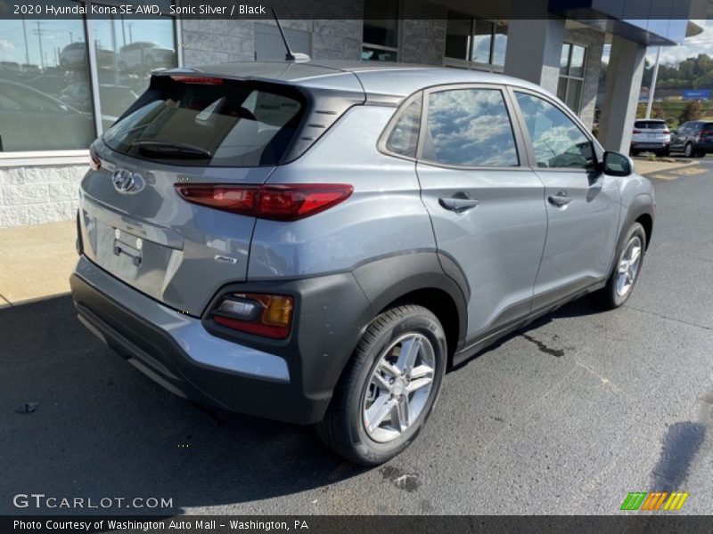 Sonic Silver / Black 2020 Hyundai Kona SE AWD