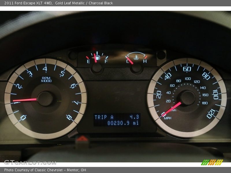Gold Leaf Metallic / Charcoal Black 2011 Ford Escape XLT 4WD