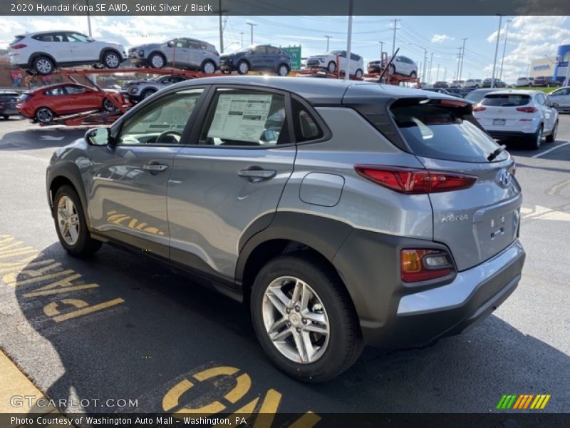 Sonic Silver / Black 2020 Hyundai Kona SE AWD