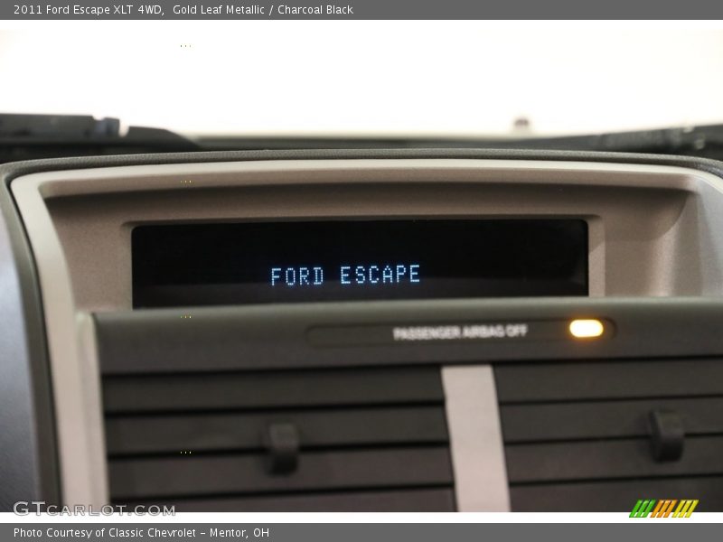 Gold Leaf Metallic / Charcoal Black 2011 Ford Escape XLT 4WD