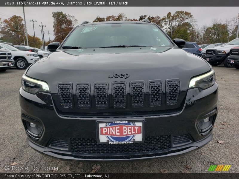 Diamond Black Crystal Pearl / Black 2020 Jeep Cherokee Altitude 4x4