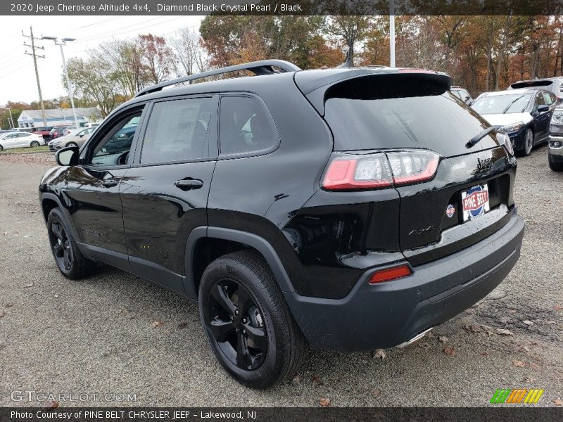 Diamond Black Crystal Pearl / Black 2020 Jeep Cherokee Altitude 4x4