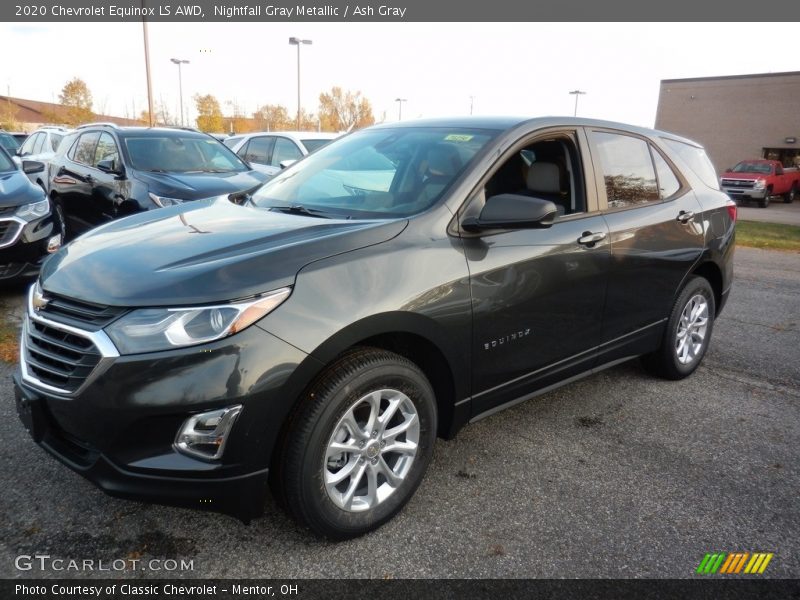 Nightfall Gray Metallic / Ash Gray 2020 Chevrolet Equinox LS AWD