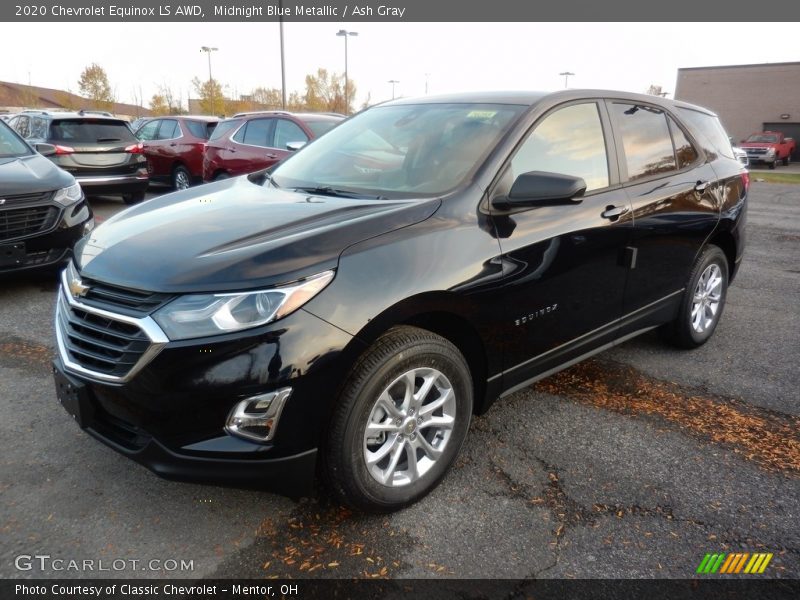Midnight Blue Metallic / Ash Gray 2020 Chevrolet Equinox LS AWD