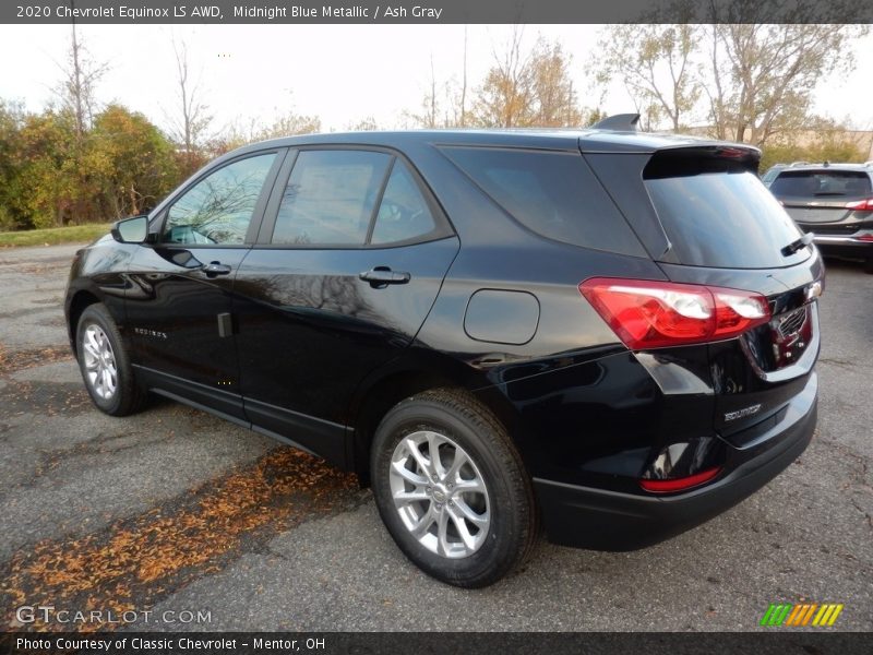 Midnight Blue Metallic / Ash Gray 2020 Chevrolet Equinox LS AWD