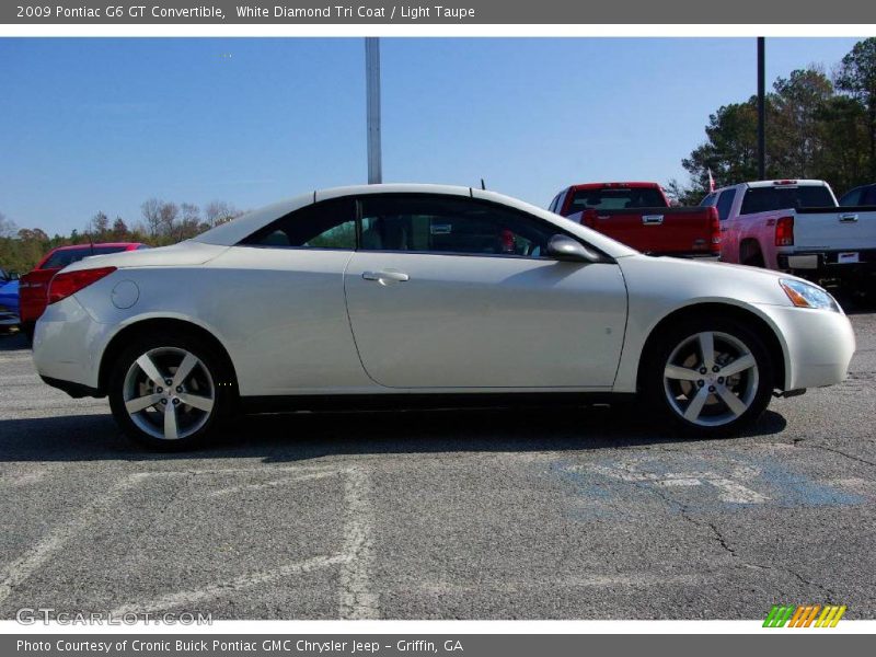 White Diamond Tri Coat / Light Taupe 2009 Pontiac G6 GT Convertible
