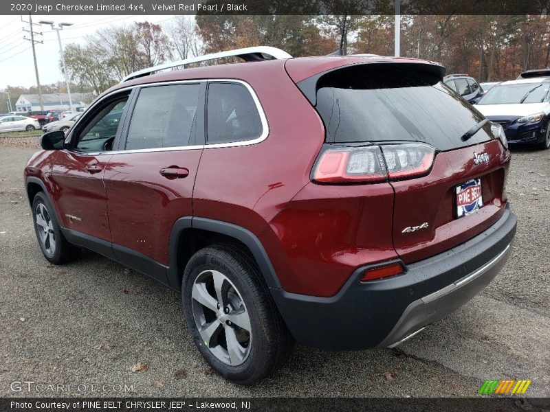 Velvet Red Pearl / Black 2020 Jeep Cherokee Limited 4x4
