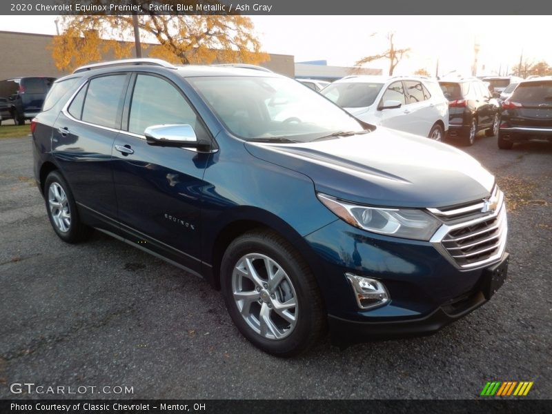 Pacific Blue Metallic / Ash Gray 2020 Chevrolet Equinox Premier