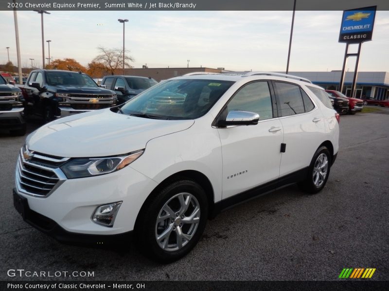 Summit White / Jet Black/Brandy 2020 Chevrolet Equinox Premier