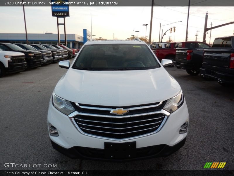 Summit White / Jet Black/Brandy 2020 Chevrolet Equinox Premier
