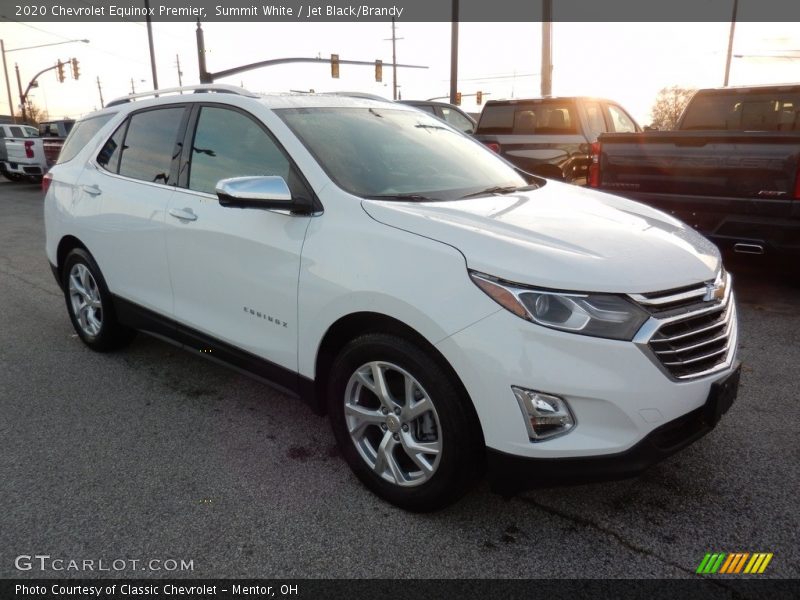 Summit White / Jet Black/Brandy 2020 Chevrolet Equinox Premier