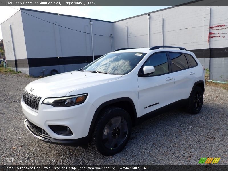 Bright White / Black 2020 Jeep Cherokee Altitude 4x4