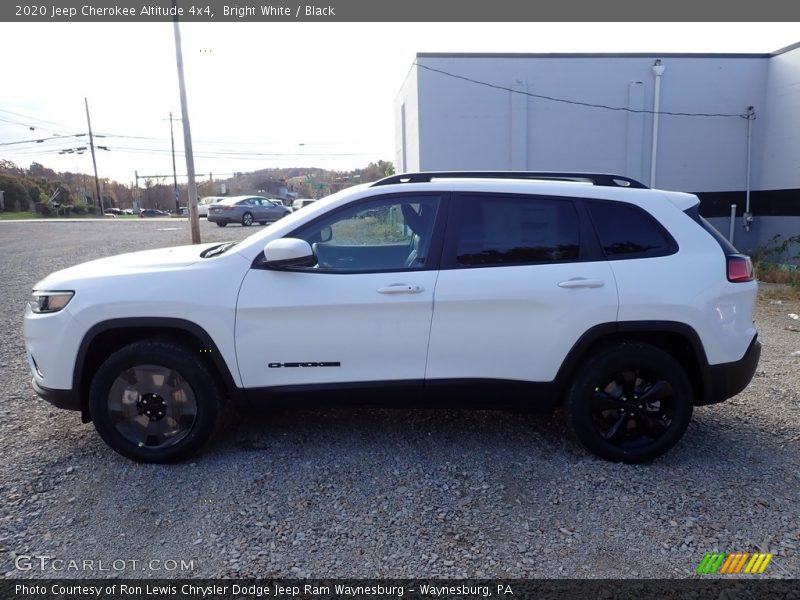 Bright White / Black 2020 Jeep Cherokee Altitude 4x4