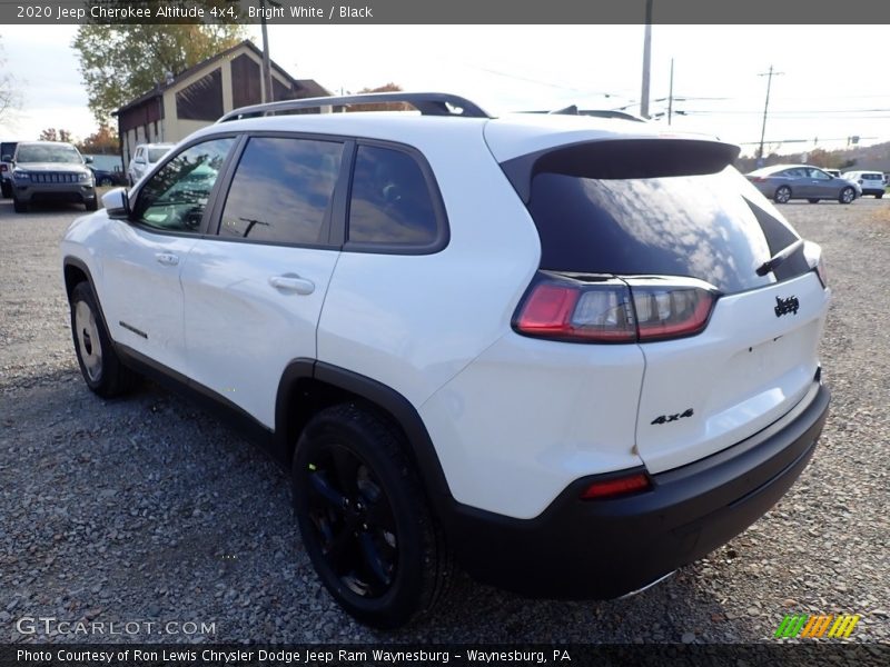 Bright White / Black 2020 Jeep Cherokee Altitude 4x4