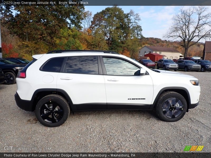 Bright White / Black 2020 Jeep Cherokee Altitude 4x4