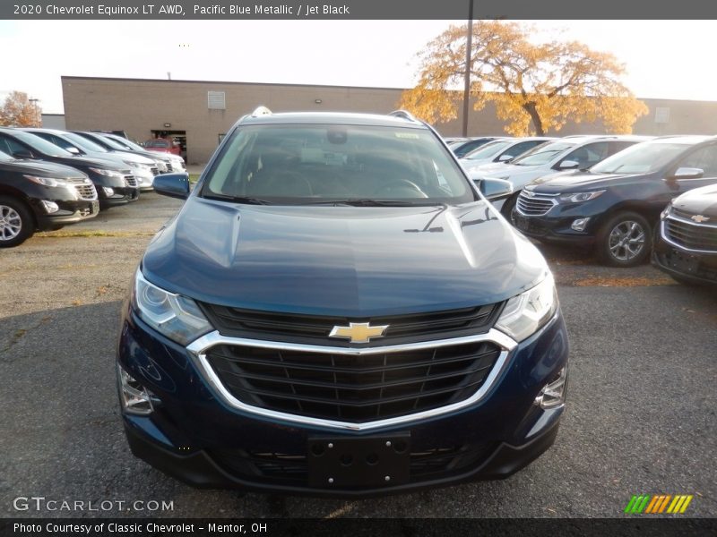 Pacific Blue Metallic / Jet Black 2020 Chevrolet Equinox LT AWD