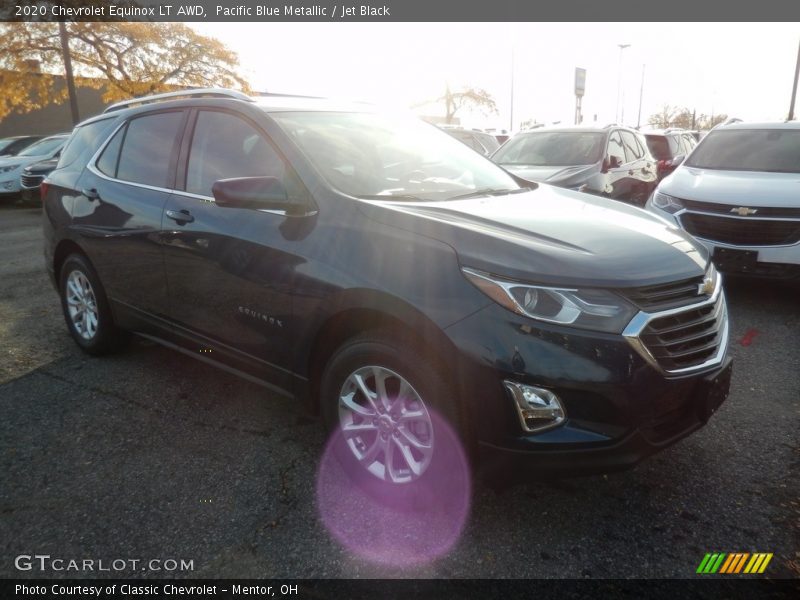 Pacific Blue Metallic / Jet Black 2020 Chevrolet Equinox LT AWD