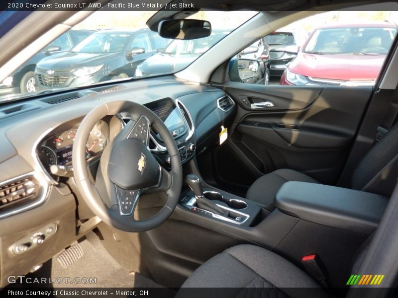 Pacific Blue Metallic / Jet Black 2020 Chevrolet Equinox LT AWD
