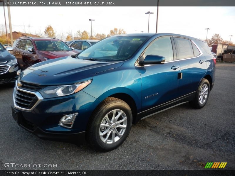 Pacific Blue Metallic / Jet Black 2020 Chevrolet Equinox LT AWD
