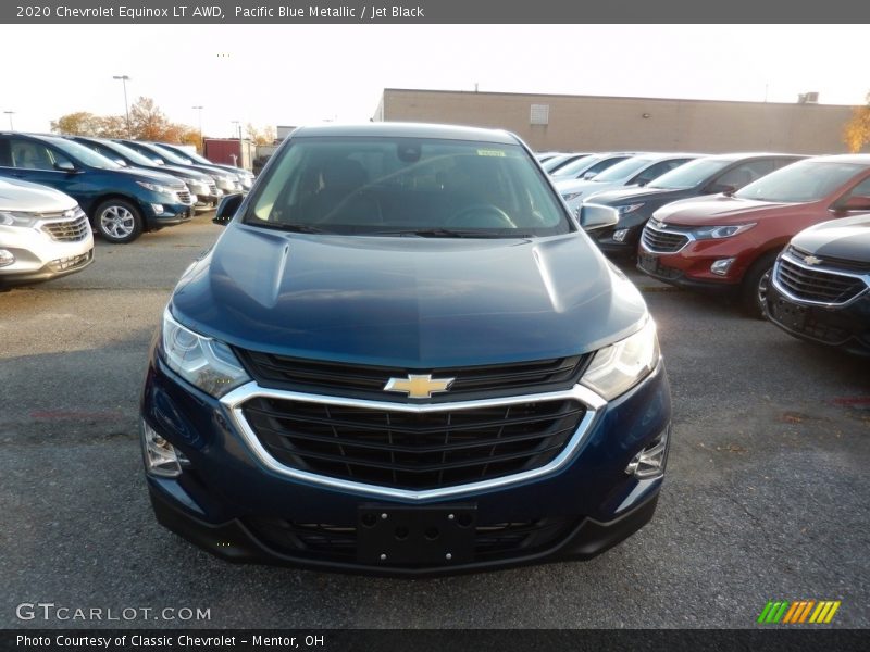 Pacific Blue Metallic / Jet Black 2020 Chevrolet Equinox LT AWD