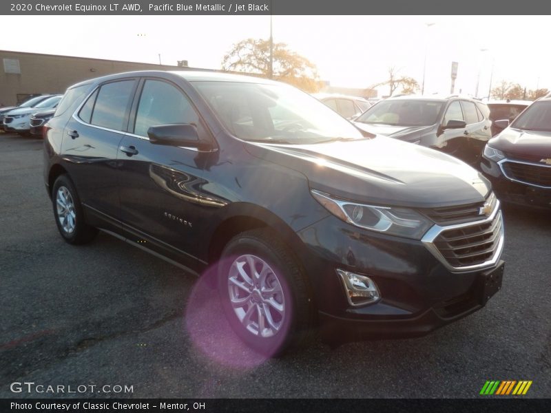Pacific Blue Metallic / Jet Black 2020 Chevrolet Equinox LT AWD