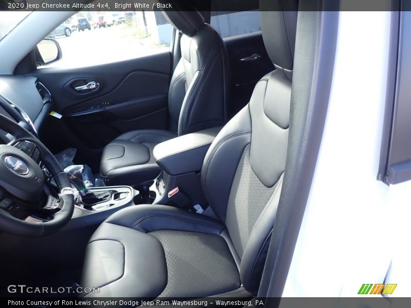 Bright White / Black 2020 Jeep Cherokee Altitude 4x4