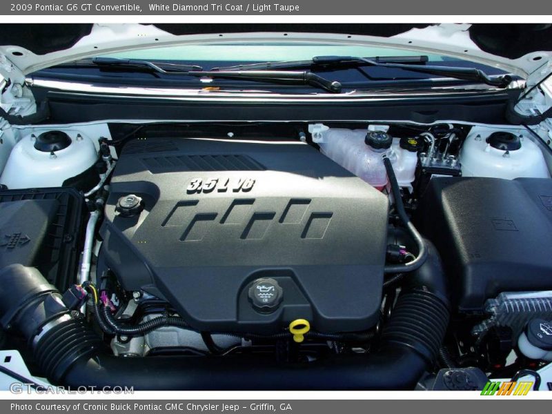 White Diamond Tri Coat / Light Taupe 2009 Pontiac G6 GT Convertible