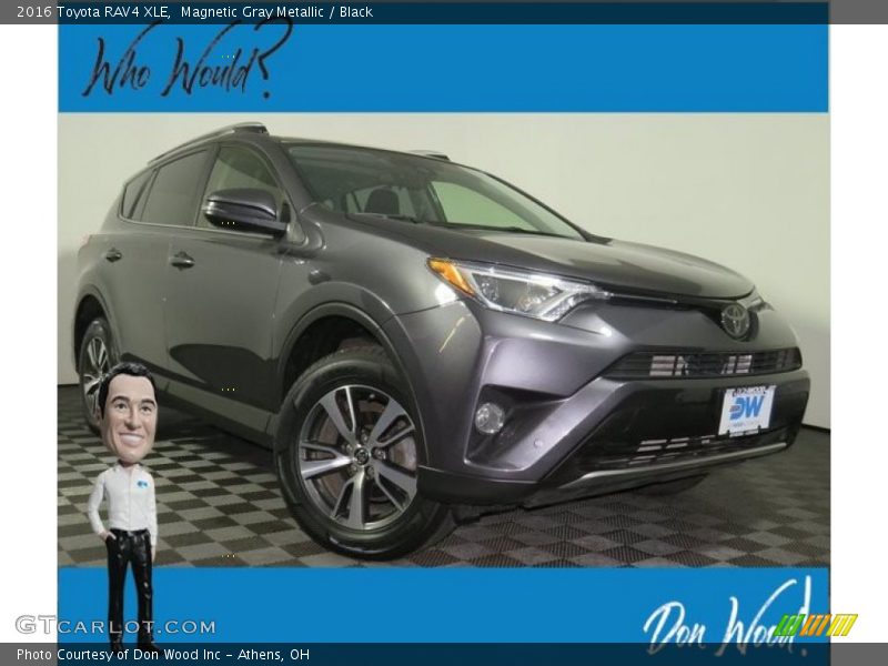 Magnetic Gray Metallic / Black 2016 Toyota RAV4 XLE