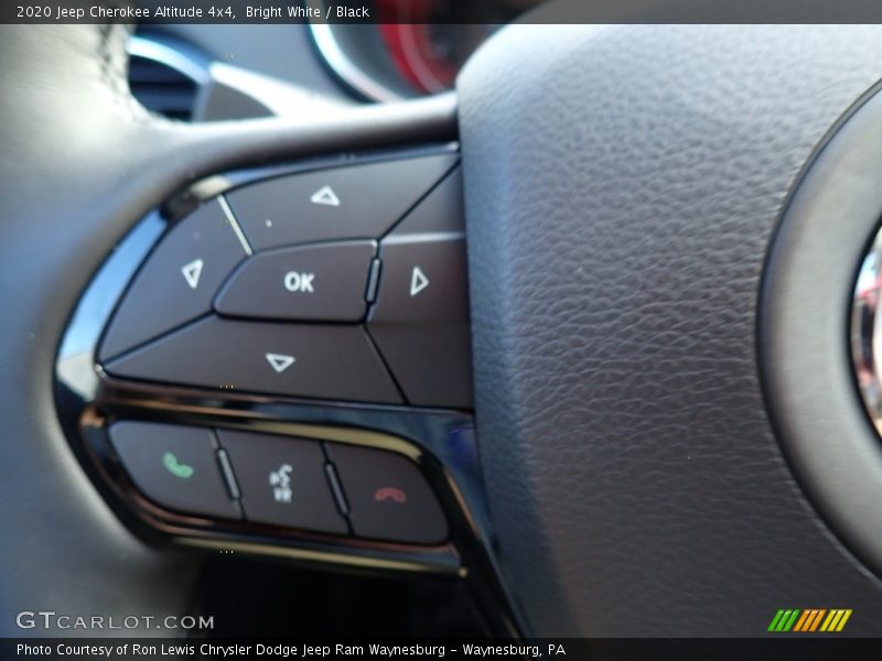 Bright White / Black 2020 Jeep Cherokee Altitude 4x4