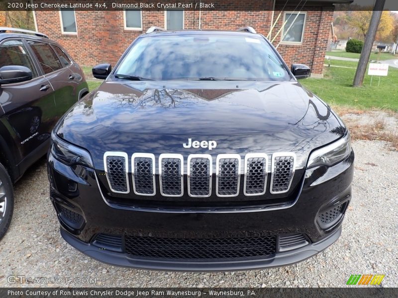 Diamond Black Crystal Pearl / Black 2020 Jeep Cherokee Latitude 4x4