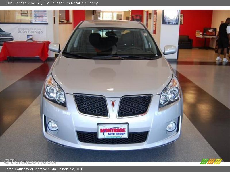 Liquid Platinum Metallic / Ebony 2009 Pontiac Vibe GT