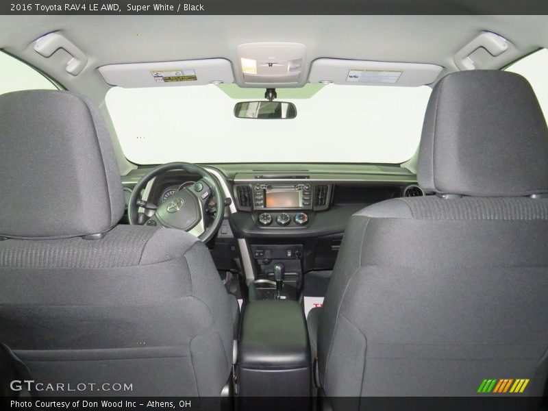 Super White / Black 2016 Toyota RAV4 LE AWD