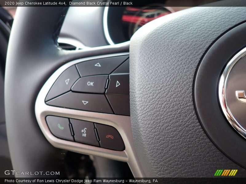 Diamond Black Crystal Pearl / Black 2020 Jeep Cherokee Latitude 4x4