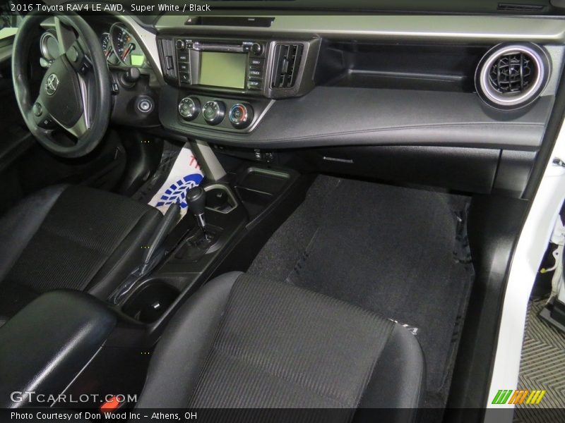 Super White / Black 2016 Toyota RAV4 LE AWD