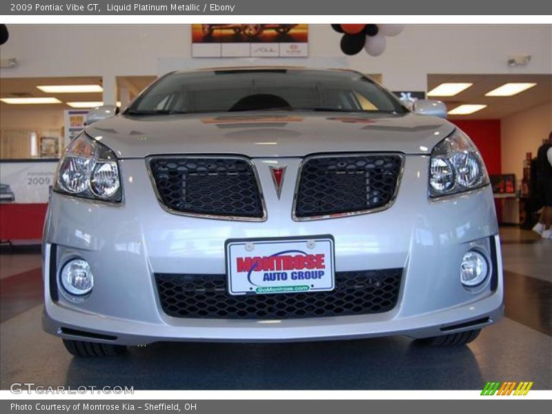 Liquid Platinum Metallic / Ebony 2009 Pontiac Vibe GT