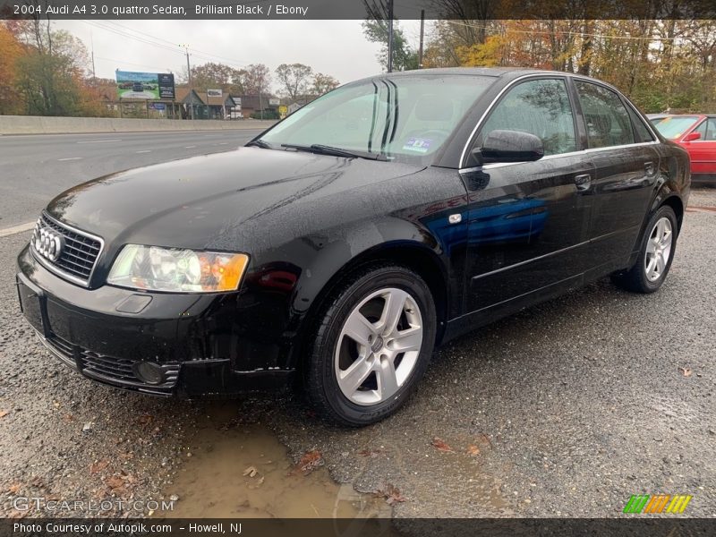 Brilliant Black / Ebony 2004 Audi A4 3.0 quattro Sedan