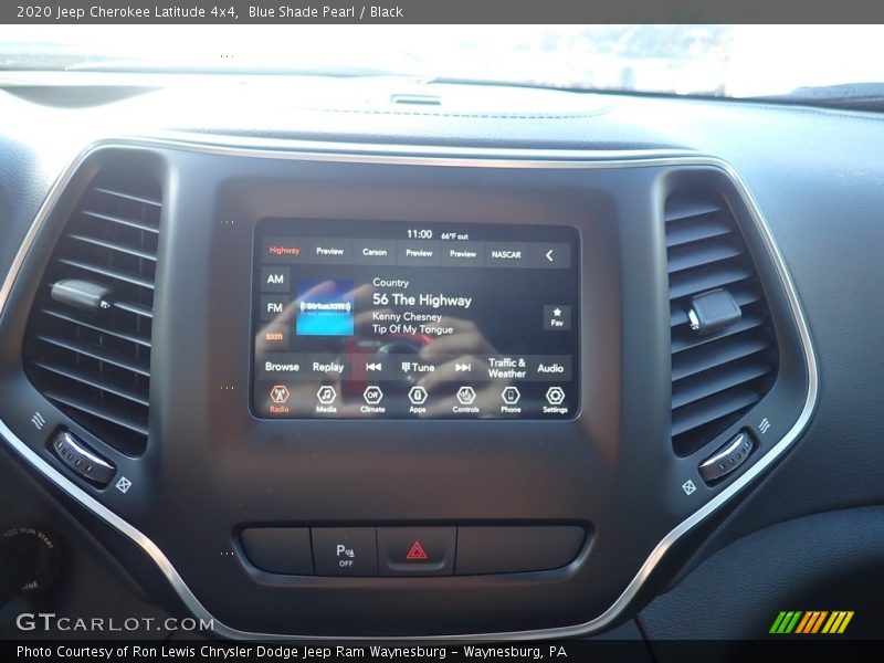 Blue Shade Pearl / Black 2020 Jeep Cherokee Latitude 4x4