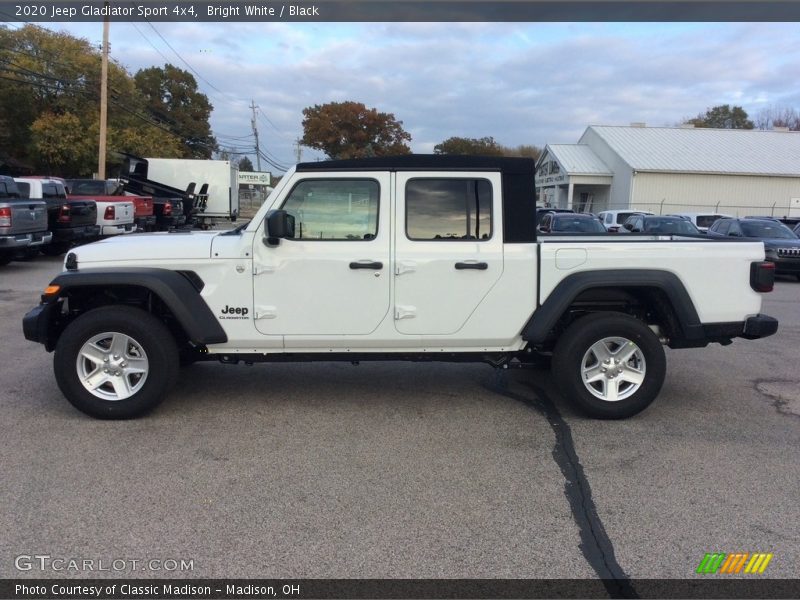 Bright White / Black 2020 Jeep Gladiator Sport 4x4