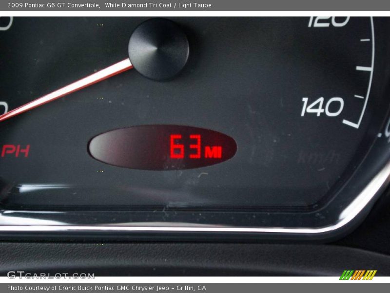 White Diamond Tri Coat / Light Taupe 2009 Pontiac G6 GT Convertible